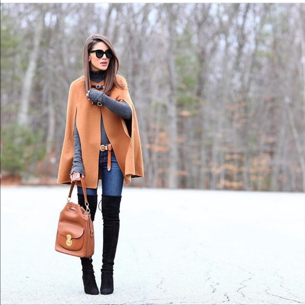 NWT Zara Wool Cape Poncho